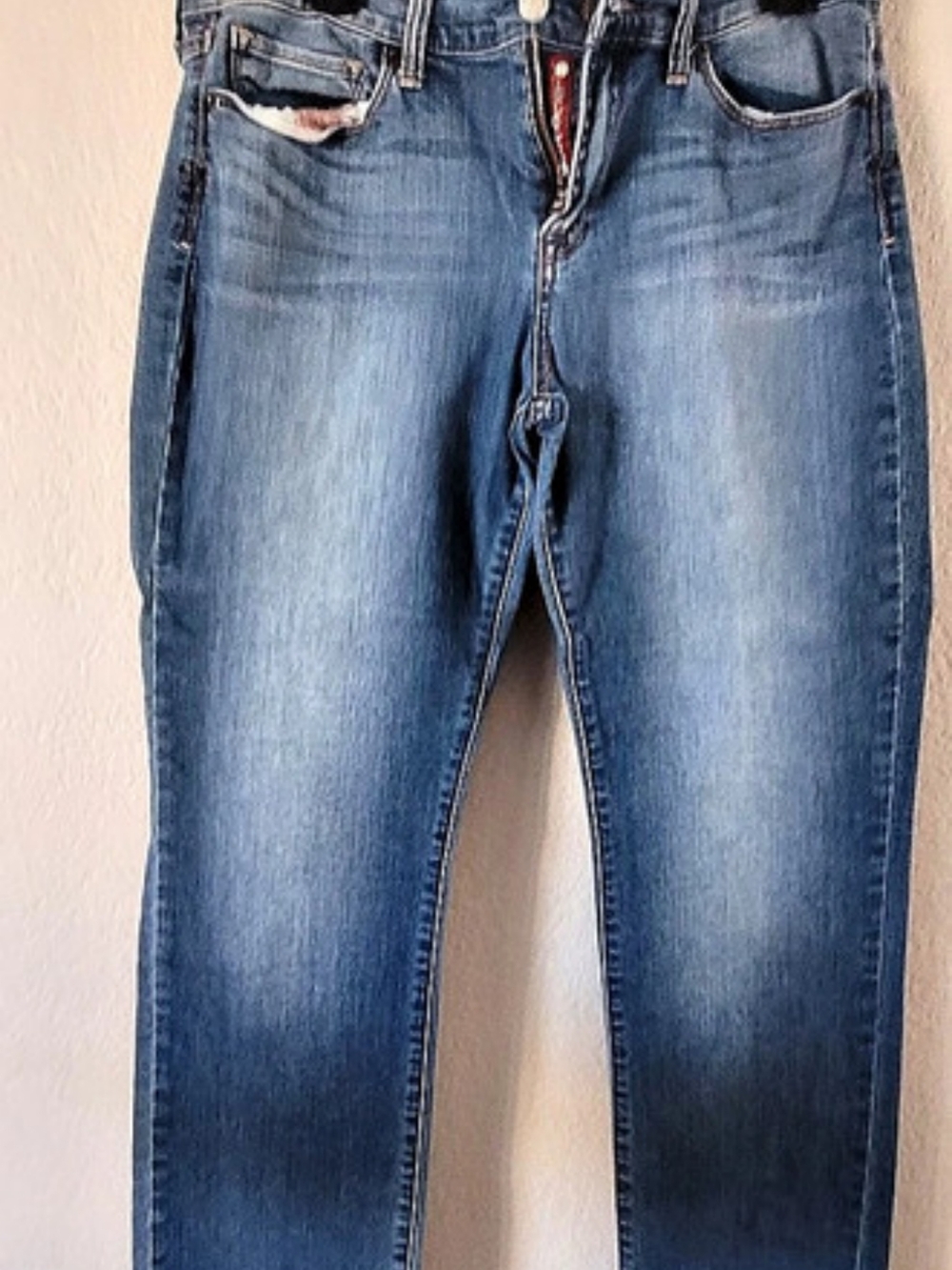 Lucky Brand Sofia Straight Leg Jeans Waist 31 Size 12 Blue